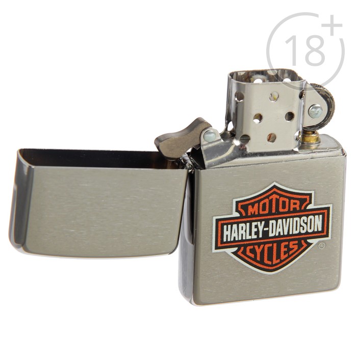 Зажигалка ZIPPO 200HD.H252 с покрытием Brushed Chrome