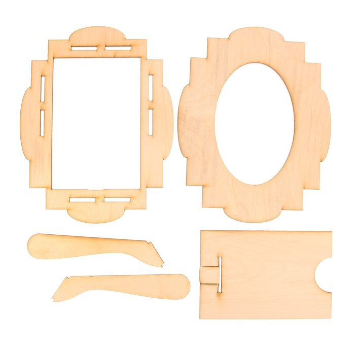 Фоторамка из фанеры №38 (для фото 10х15) 18х23 см (набор 5 деталей)