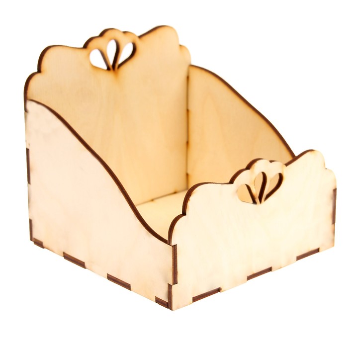 Подставка для специй для декора "Цветочная №1" из фанеры, набор 5 деталей, 14х14х12 см