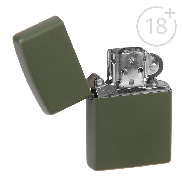 Зажигалка ZIPPO 221 Classic с покрытием Green Matte