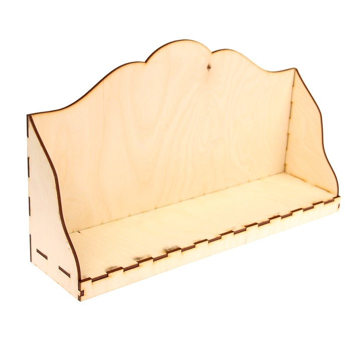 Полка для специй для декора "Резная" из фанеры, набор 5 деталей, 42х11х24 см