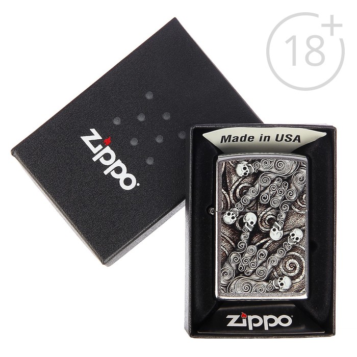 Зажигалка ZIPPO 28869 Classic с покрытием Street Chrome