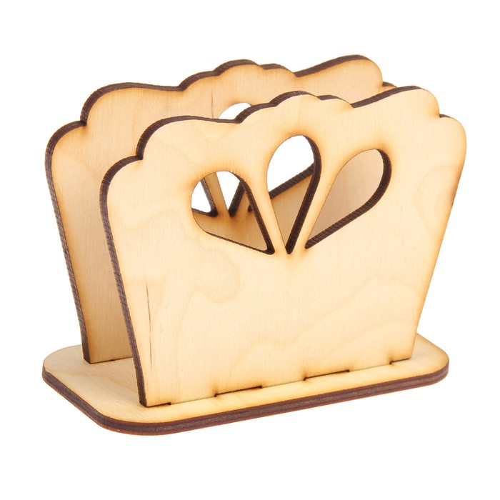 Салфетница из фанеры для декора 12х6х8 см (набор 3 детали)