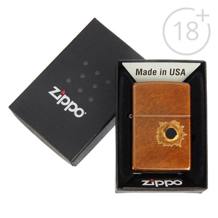 Зажигалка ZIPPO 24717 Bullet с покрытием Toffee