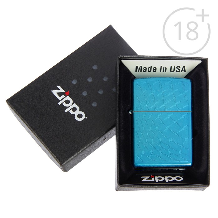 Зажигалка ZIPPO 28341 Classic с покрытием Cerulean
