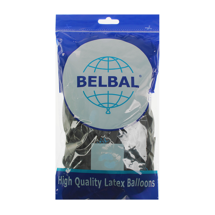 Шар латексный 14" "Ура! Мальчик", набор 50 шт, черный BB