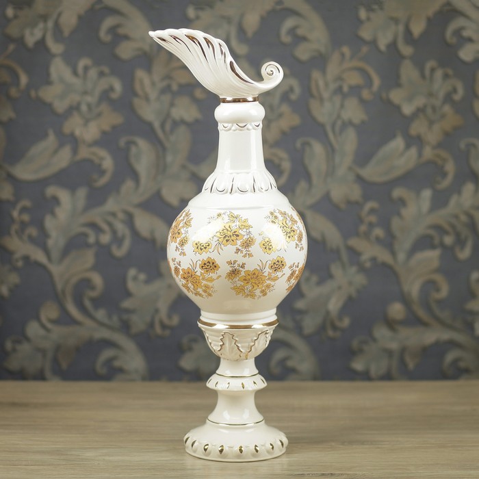 Ваза напольная  "Кувшин" белый без ручки