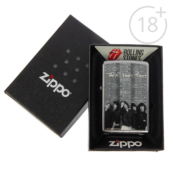 Зажигалка ZIPPO 28428 Rolling Stones с покрытием Street Chrome