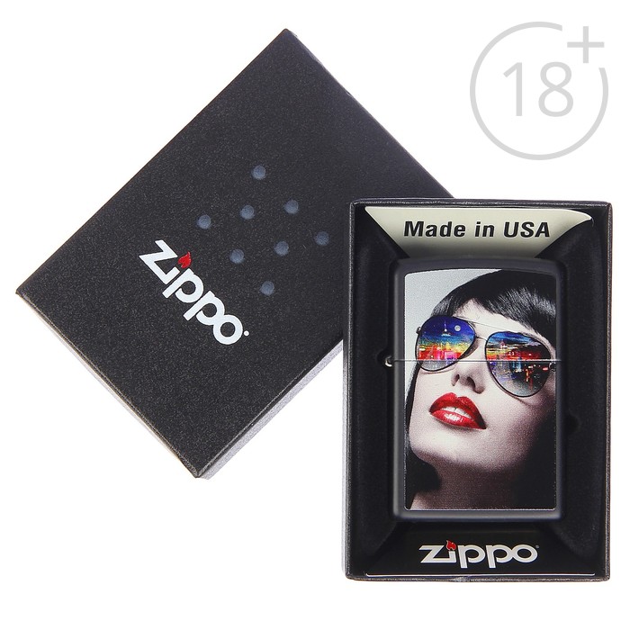 Зажигалка ZIPPO 29090 Classic с покрытием Black Matte