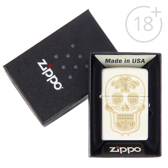 Зажигалка ZIPPO 28792 Classic с покрытием White Matte