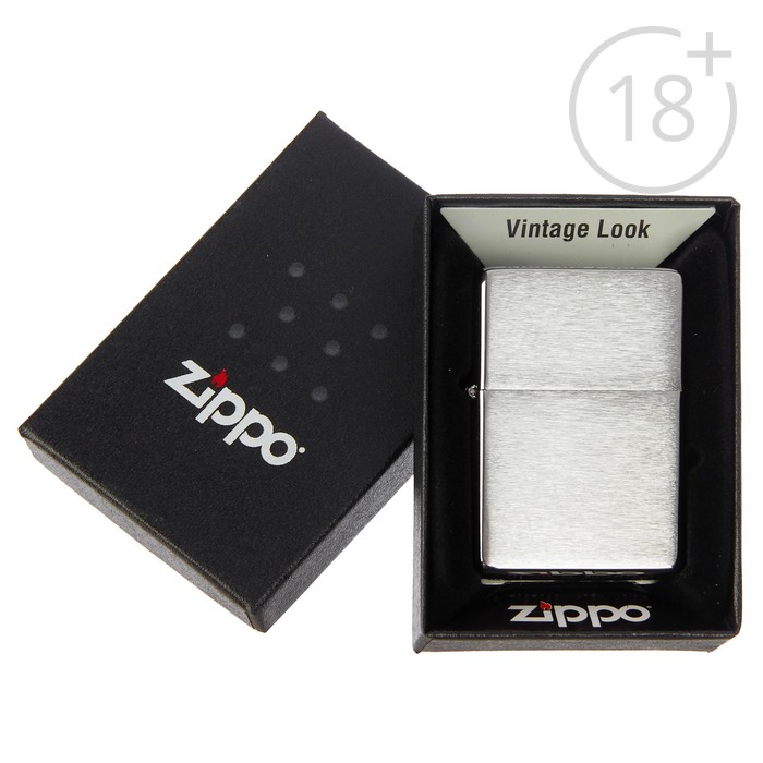 Зажигалка ZIPPO 230-25 Vintage Series 1937 с покрытием Brushed Chrome