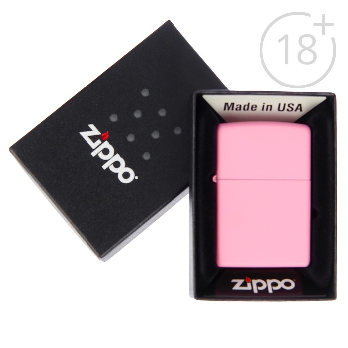 Зажигалка ZIPPO 238 Classic с покрытием Pink Matte