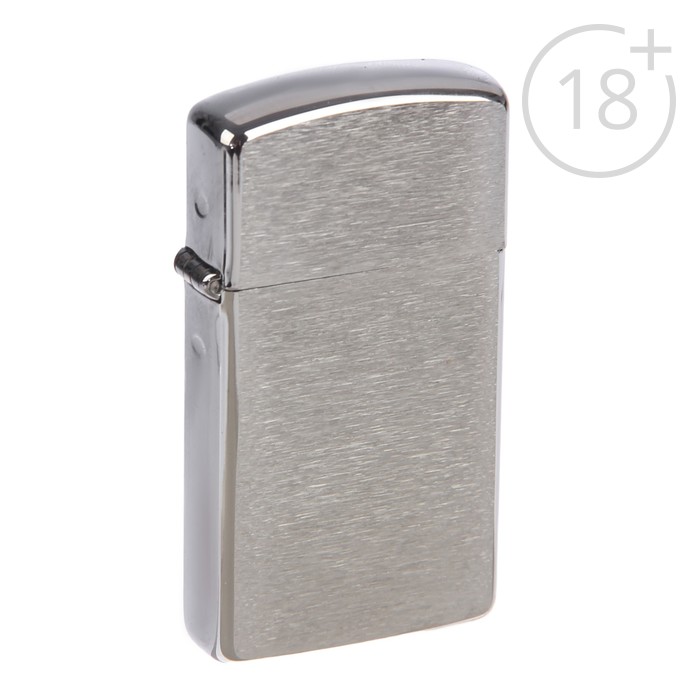 Зажигалка ZIPPO 1600 Slim с покрытием Brushed Chrome