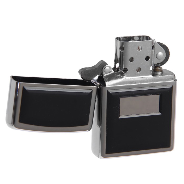 Зажигалка ZIPPO 355 Black Ultralite с покрытием High Polish Chrome