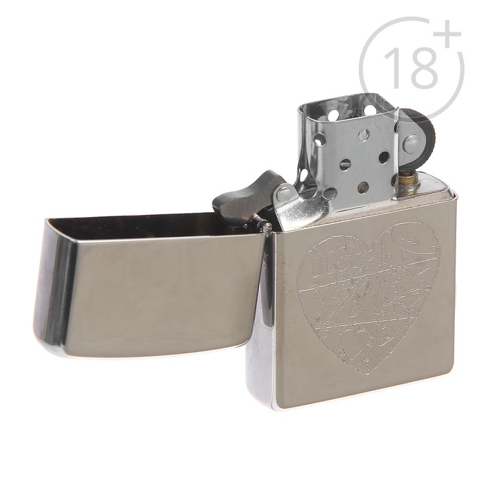 Зажигалка ZIPPO 24198 For The Love Of Chrome с покрытием High Polish Chrome