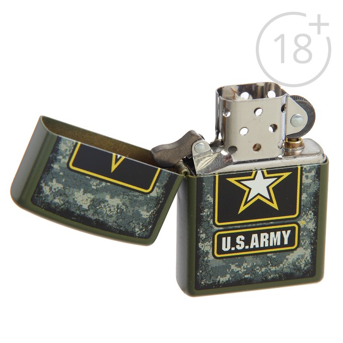 Зажигалка ZIPPO 28631 US Army с покрытием Green Matte