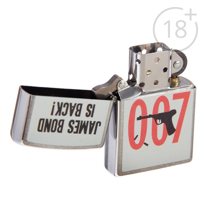 Зажигалка ZIPPO 29563 James Bond с покрытием Brushed Chrome