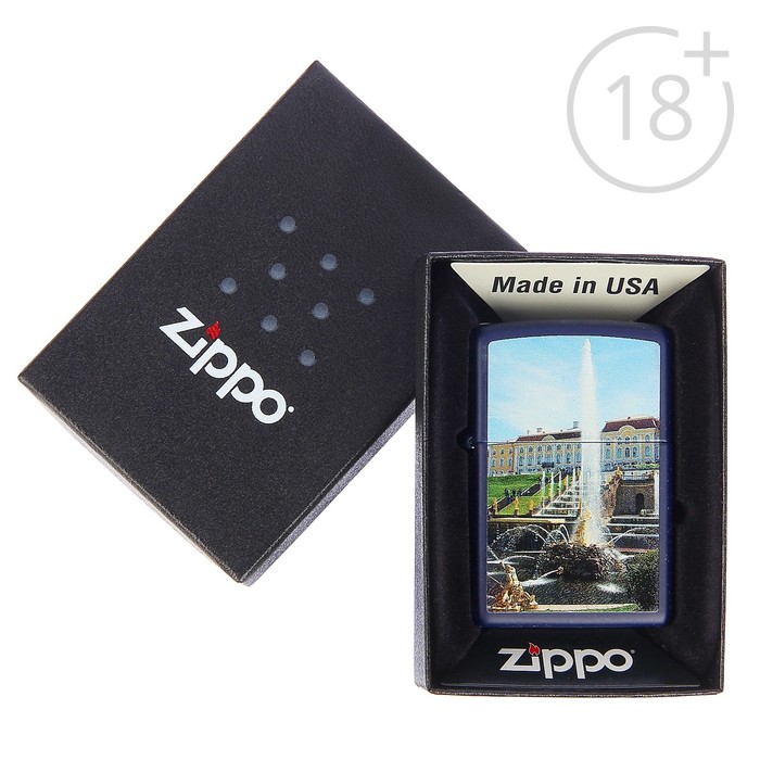 Зажигалка ZIPPO 239 PETERHOF с покрытием Navy Matte