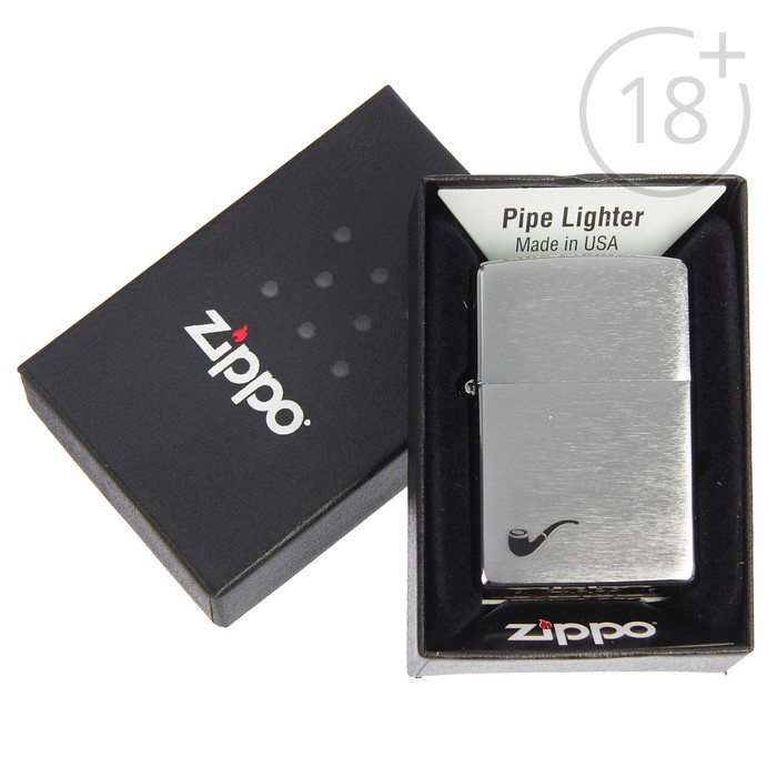 Зажигалка ZIPPO 200PL с покрытием Brushed Chrome