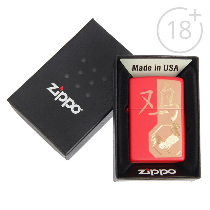Зажигалка ZIPPO 29259 Classic с покрытием Red Matte