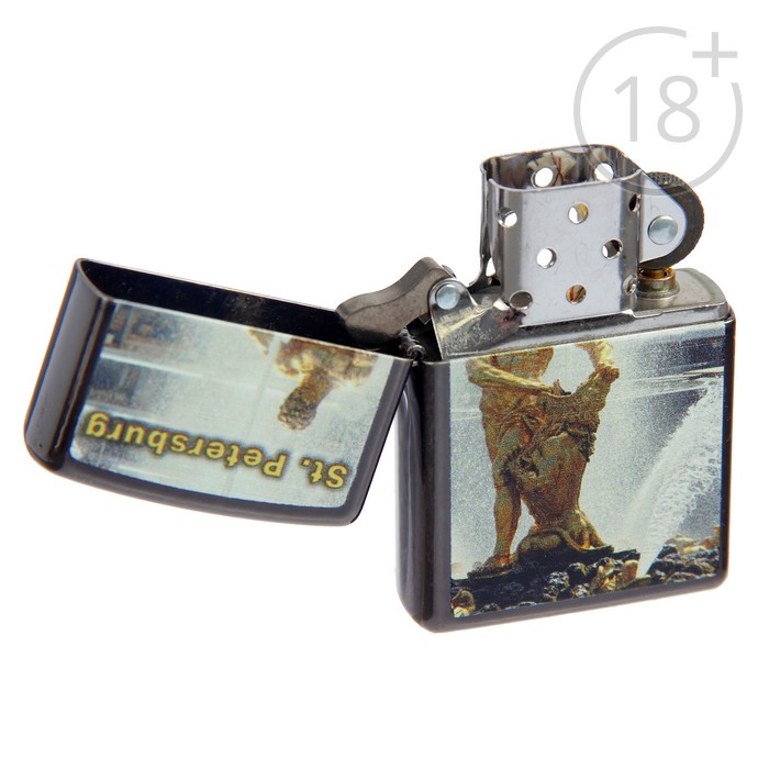 Зажигалка ZIPPO 28378 Петергоф с покрытием Gray Dusk