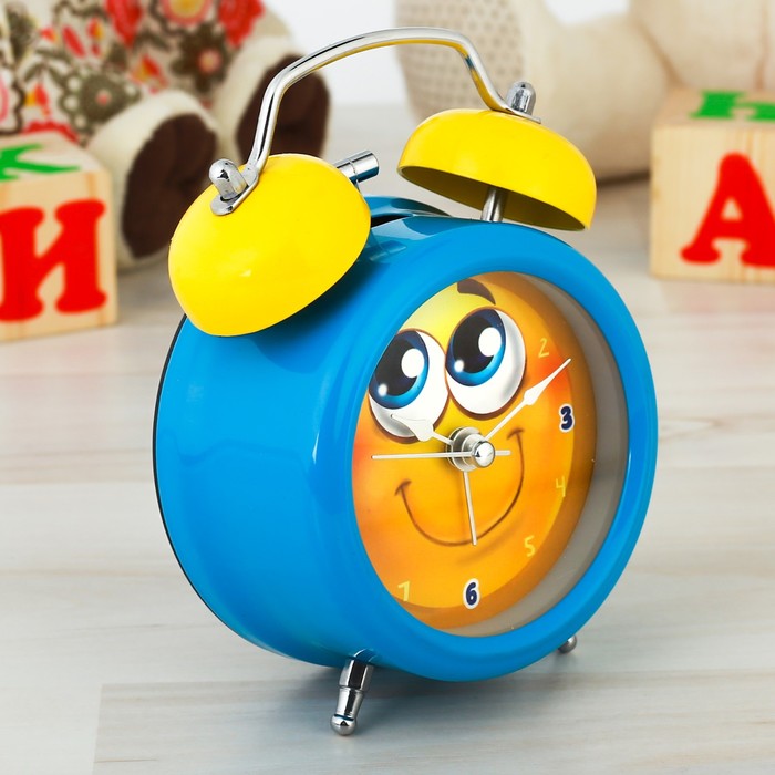 Часы будильник "Смайлик", d=8 см