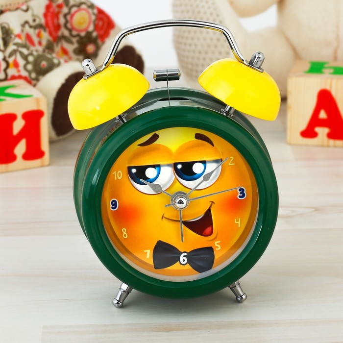 Часы будильник "Смайл. Джентльмен", d=8 см
