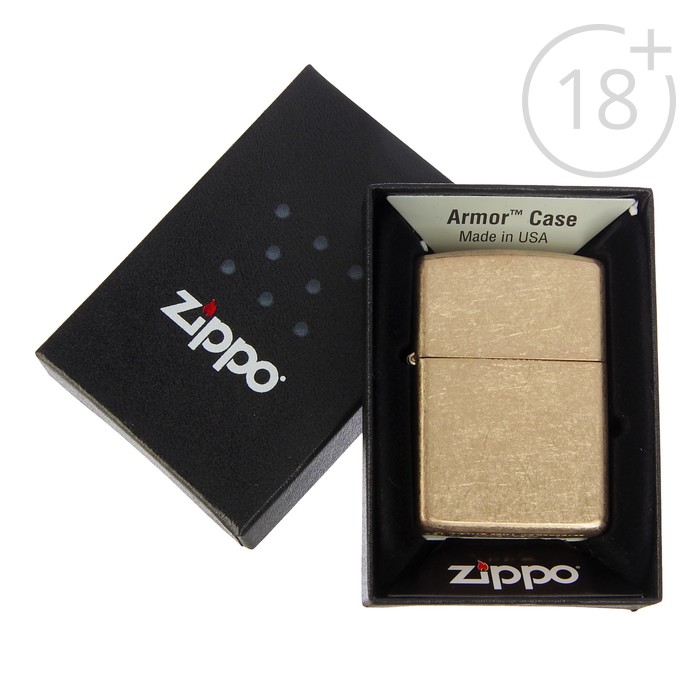 Зажигалка ZIPPO 28496 Armorс покрытием Tumbled Brass