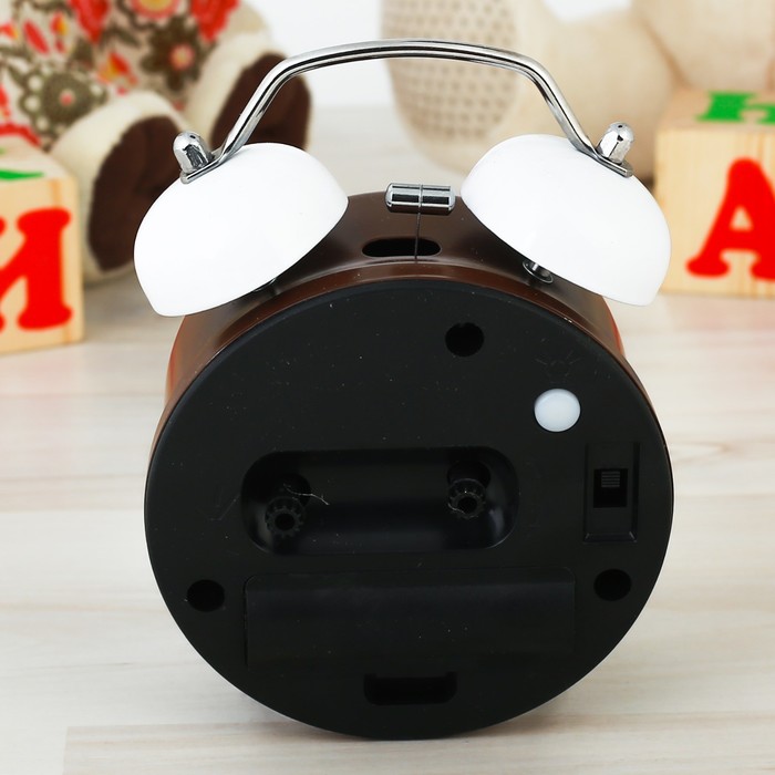 Часы будильник "Узоры", d=8 см