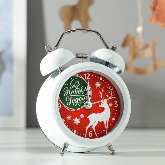 Часы будильник "С Новым Годом!", d=8 см