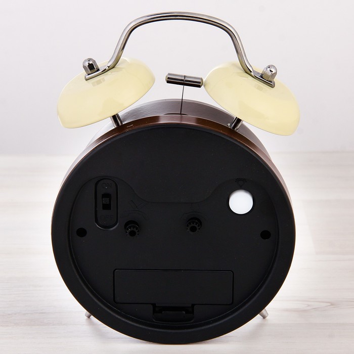 Часы будильник "Хорошее начинается с кофе", d=11 см