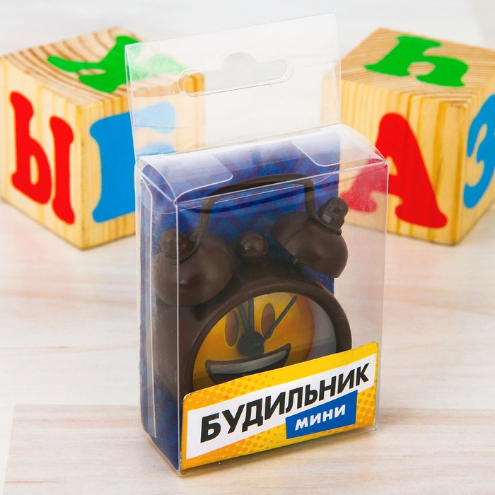 Часы будильник "Смайлик", d=4 см