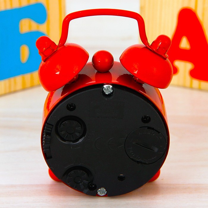 Часы будильник "Смайл в очках", d=4 см