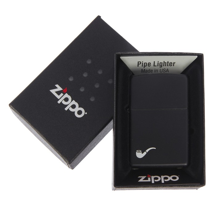 Зажигалка ZIPPO 218PL с покрытием Black Matte