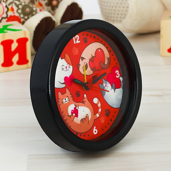 Часы будильник "Коты", 10 см