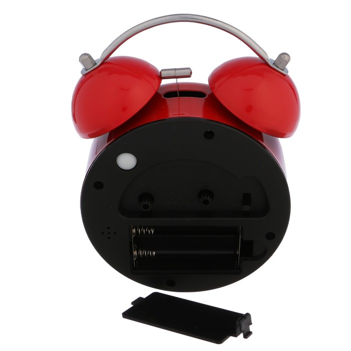 Будильник d=9см, все цифры, подсветка, 9*15 см