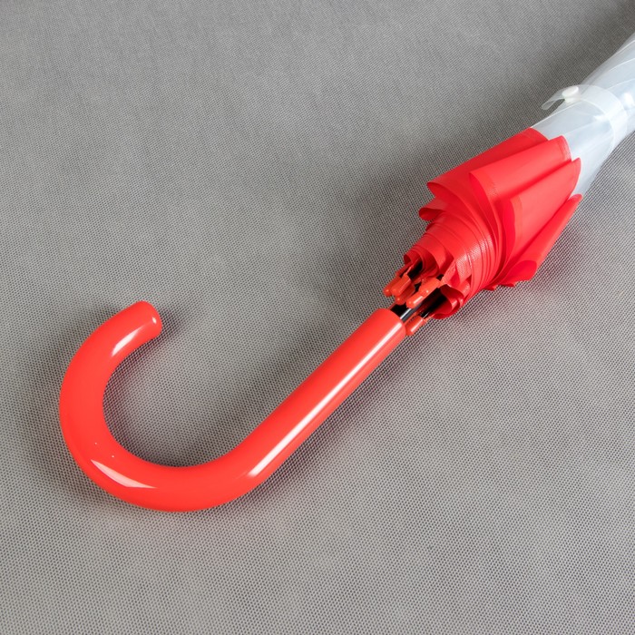 Зонт-трость "Кант", полуавтоматический, R=60см, цвет красный