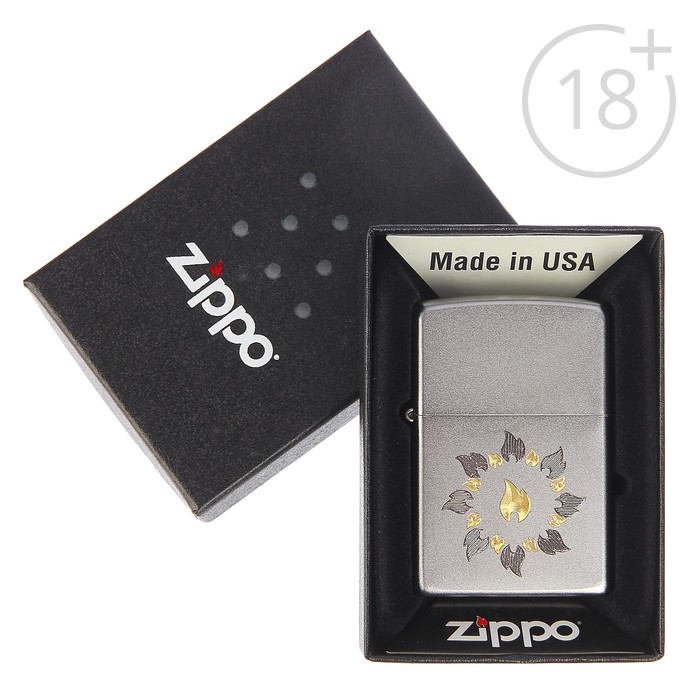 Зажигалка ZIPPO 21192 Classic с покрытием Satin Chrome