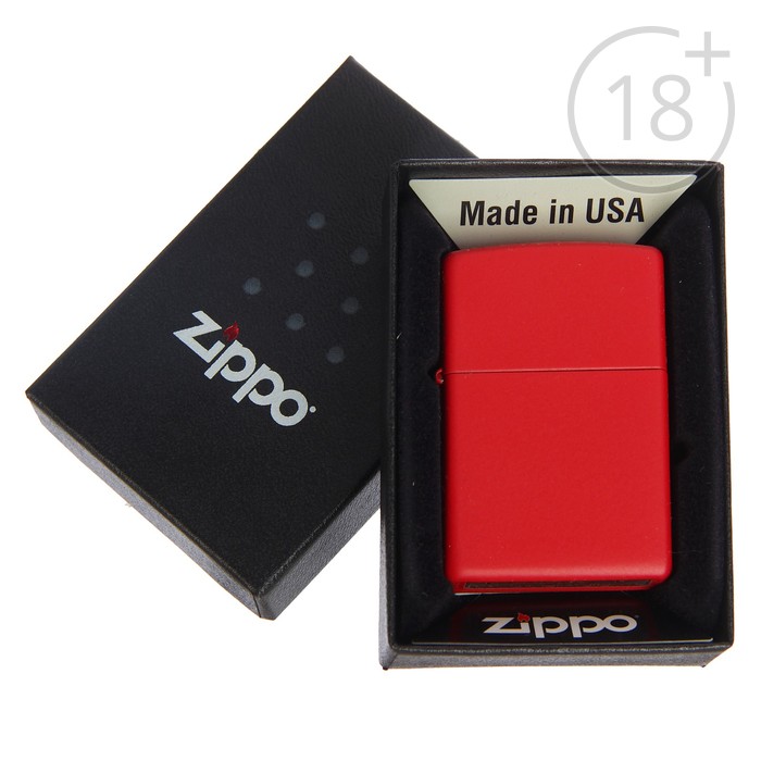 Зажигалка ZIPPO 233 Classic с покрытием Red Matte