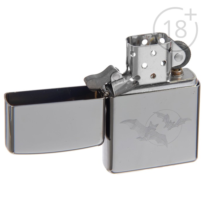 Зажигалка ZIPPO 150 Bats с покрытием High Polish Chrome
