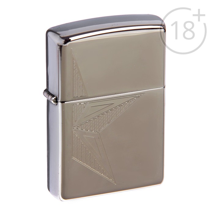 Зажигалка ZIPPO 250 HALF STAR Classic с покрытием High Polish Chrome