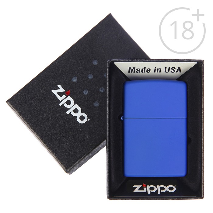 Зажигалка ZIPPO 229 Classic с покрытием Royal Blue Matte