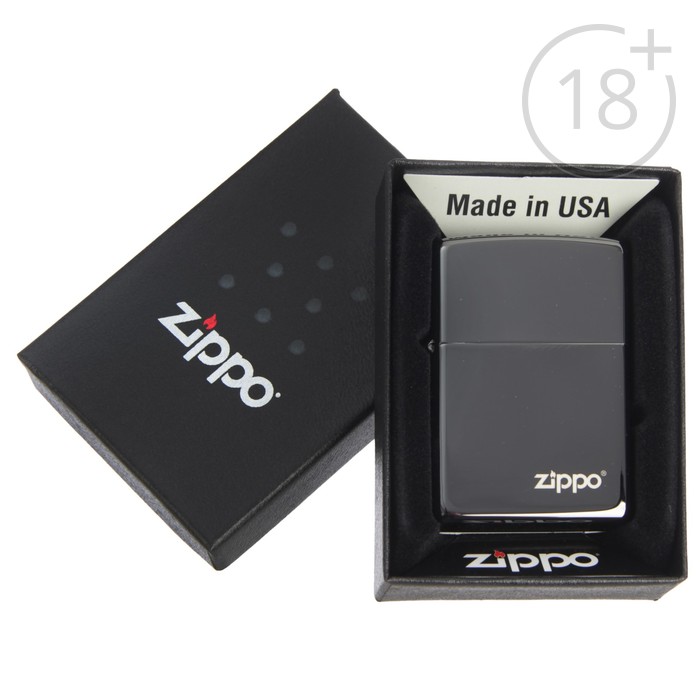 Зажигалка ZIPPO 24756ZL Classic с покрытием Ebony