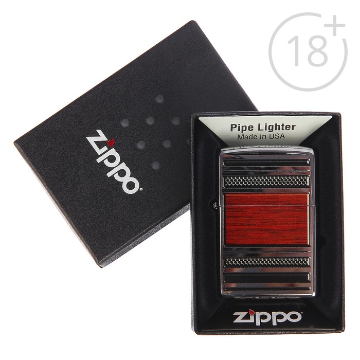 Зажигалка ZIPPO 28676 Pipe с покрытием High Polish Chrome