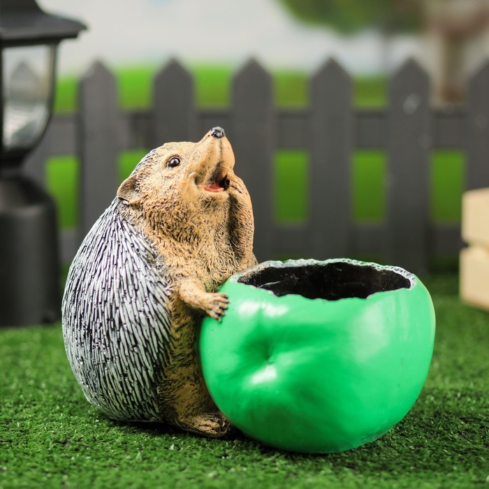 Кашпо "Ёж с горшком"