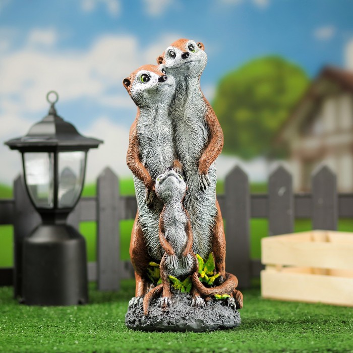 Садовая фигура "Сурикаты"