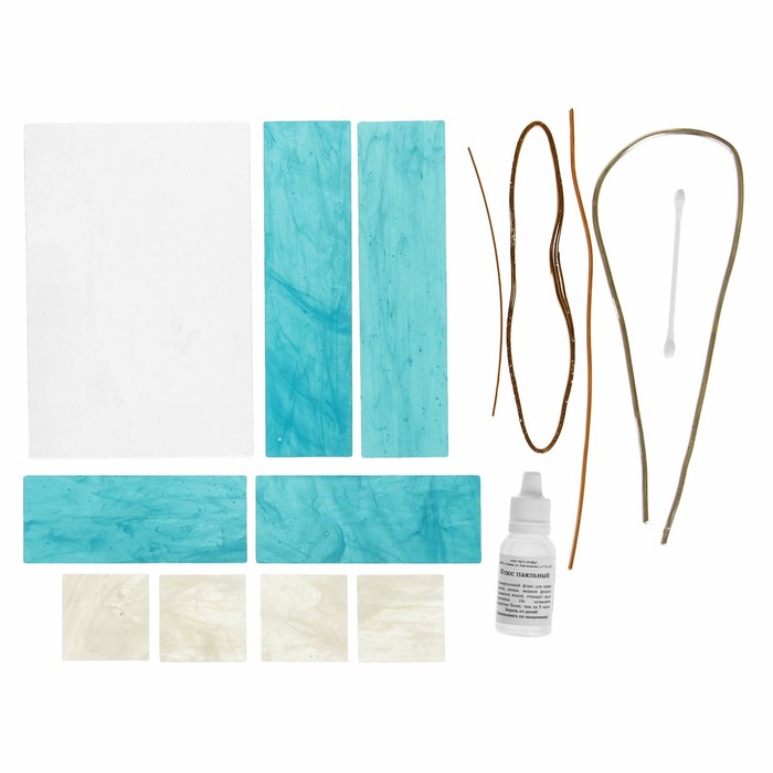 Набор «Создай свой витраж». "Витражная фоторамка. Голубая" 7