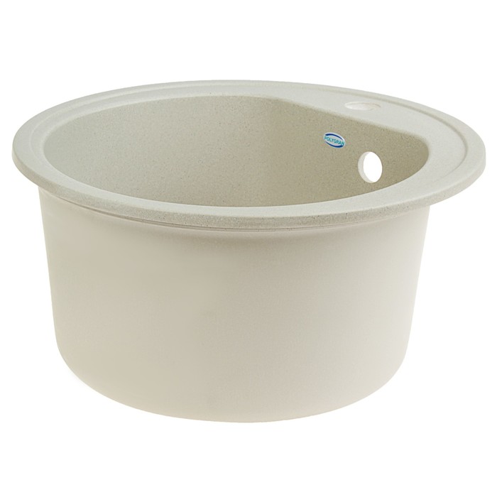 Мойка кухонная из литьевого мрамора Polygran F-05, серая