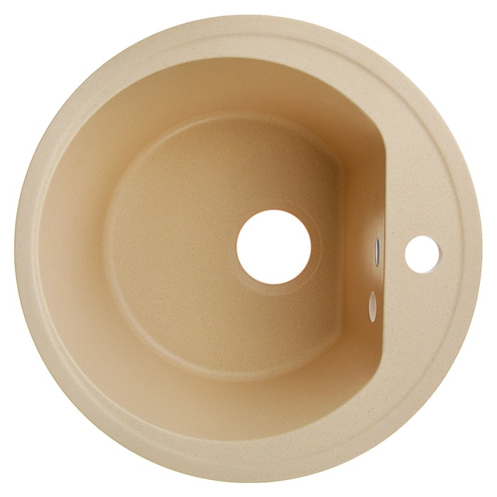 Мойка кухонная из литьевого мрамора Polygran F-05, бежевая