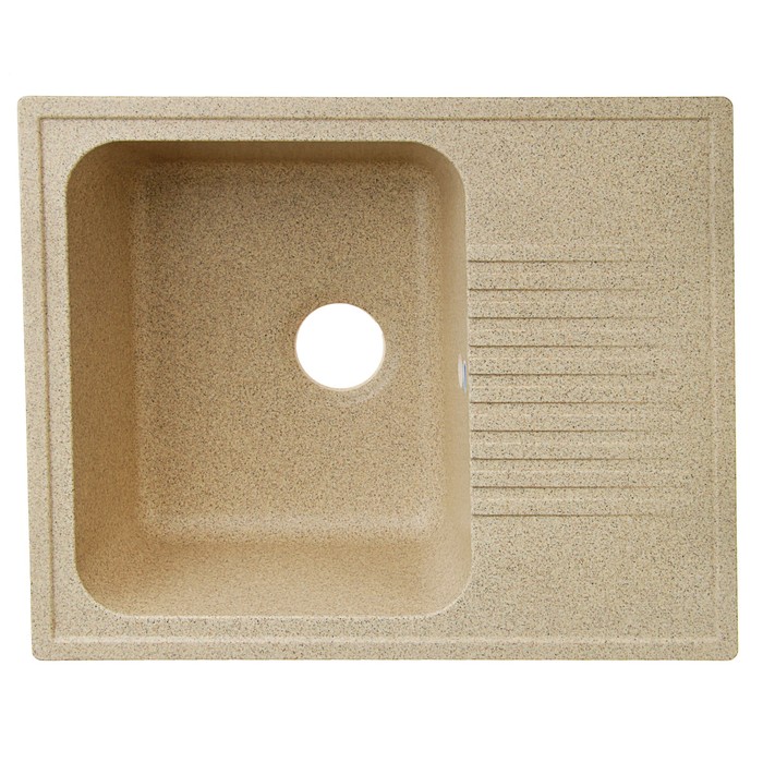 Мойка кухонная из литьевого мрамора Polygran F-07, песочная